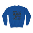 Customizable Gildan 18000B Youth Heavy Blend Crewneck Sweatshirt