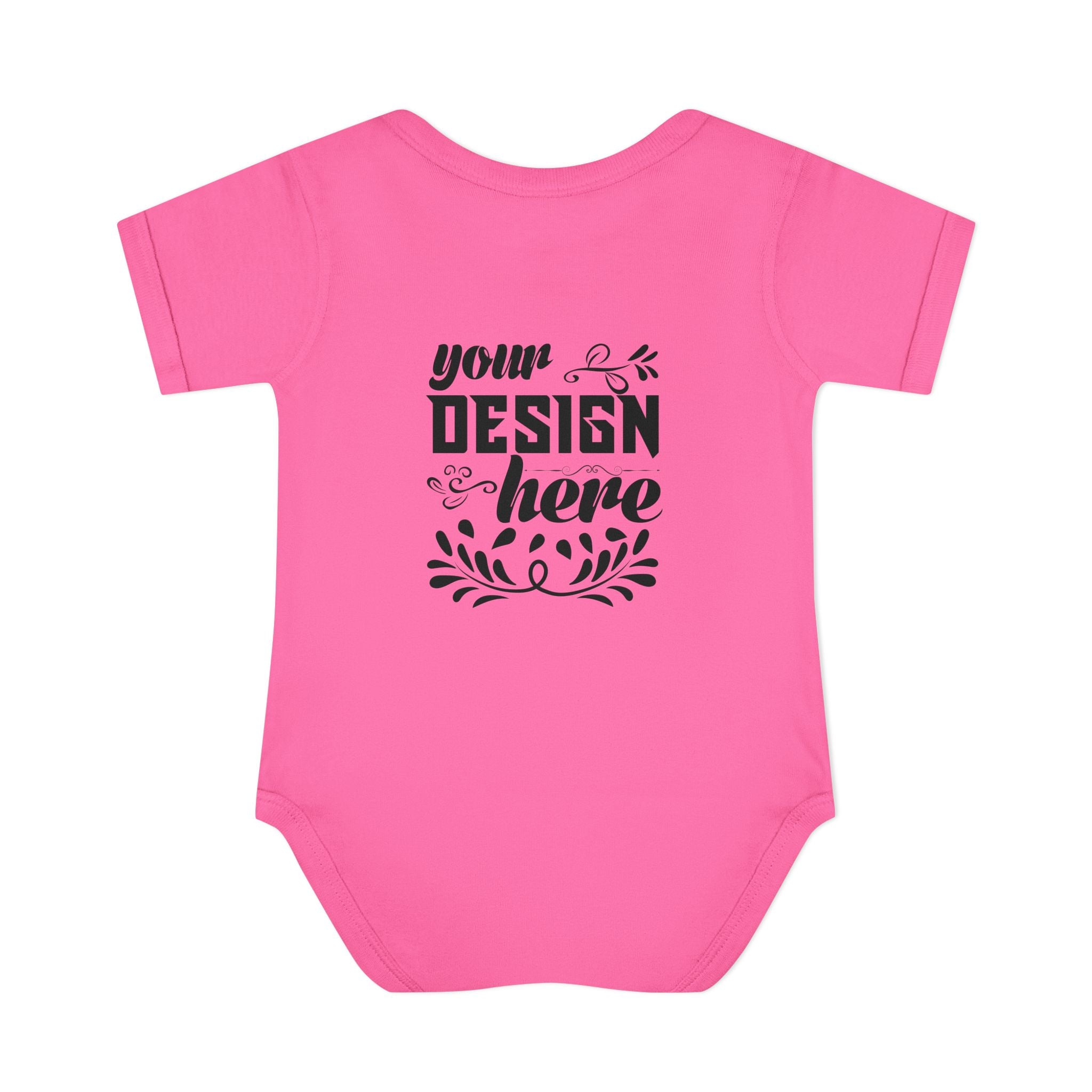Customizable Infant Baby Rib Bodysuit Rabbit Skins 4400 Unisex