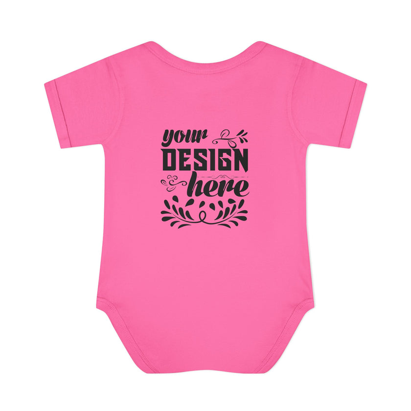Customizable Infant Baby Rib Bodysuit Rabbit Skins 4400 Unisex