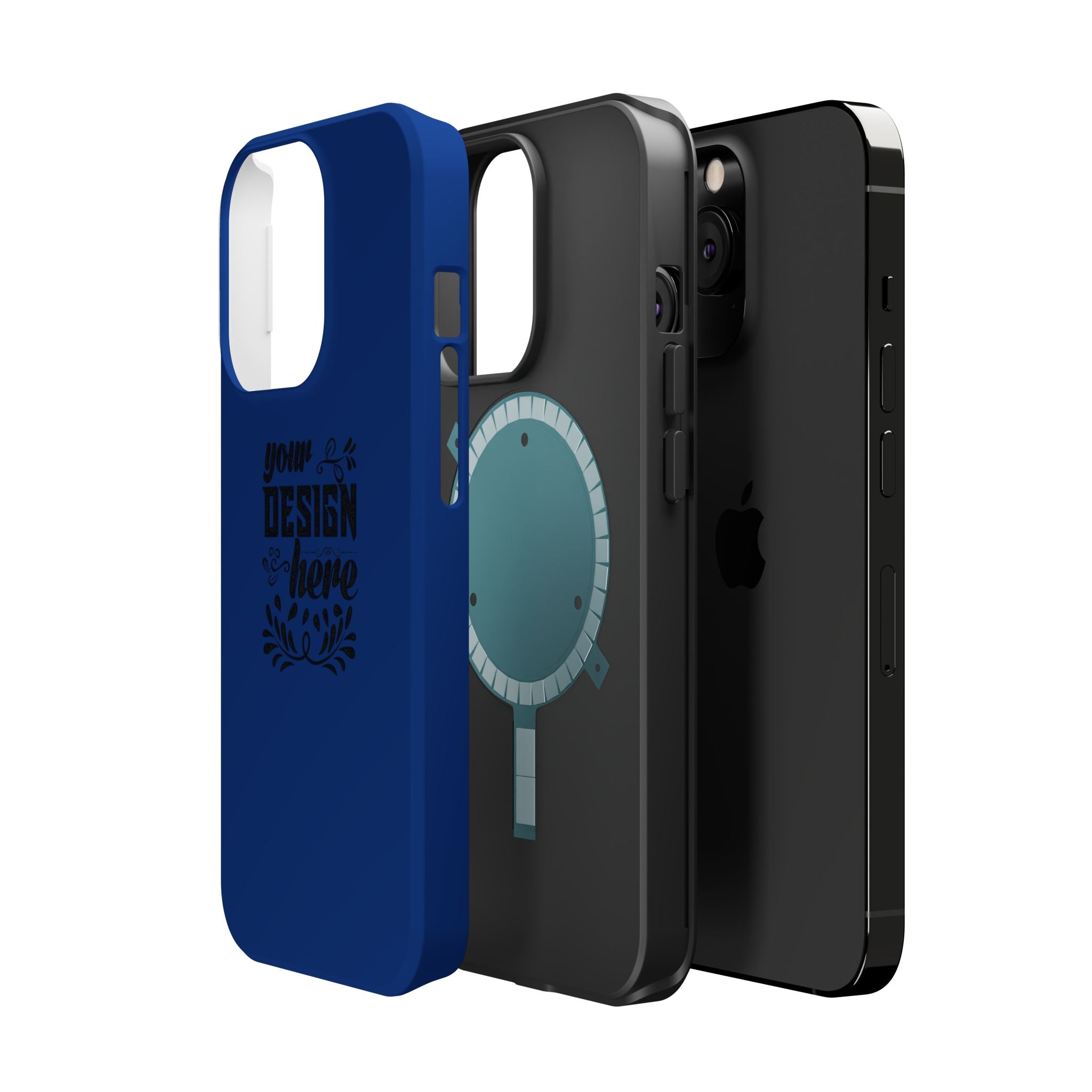 Customizable Magnetic Impact Resistant Phone Case Dual Layer Full Wrap