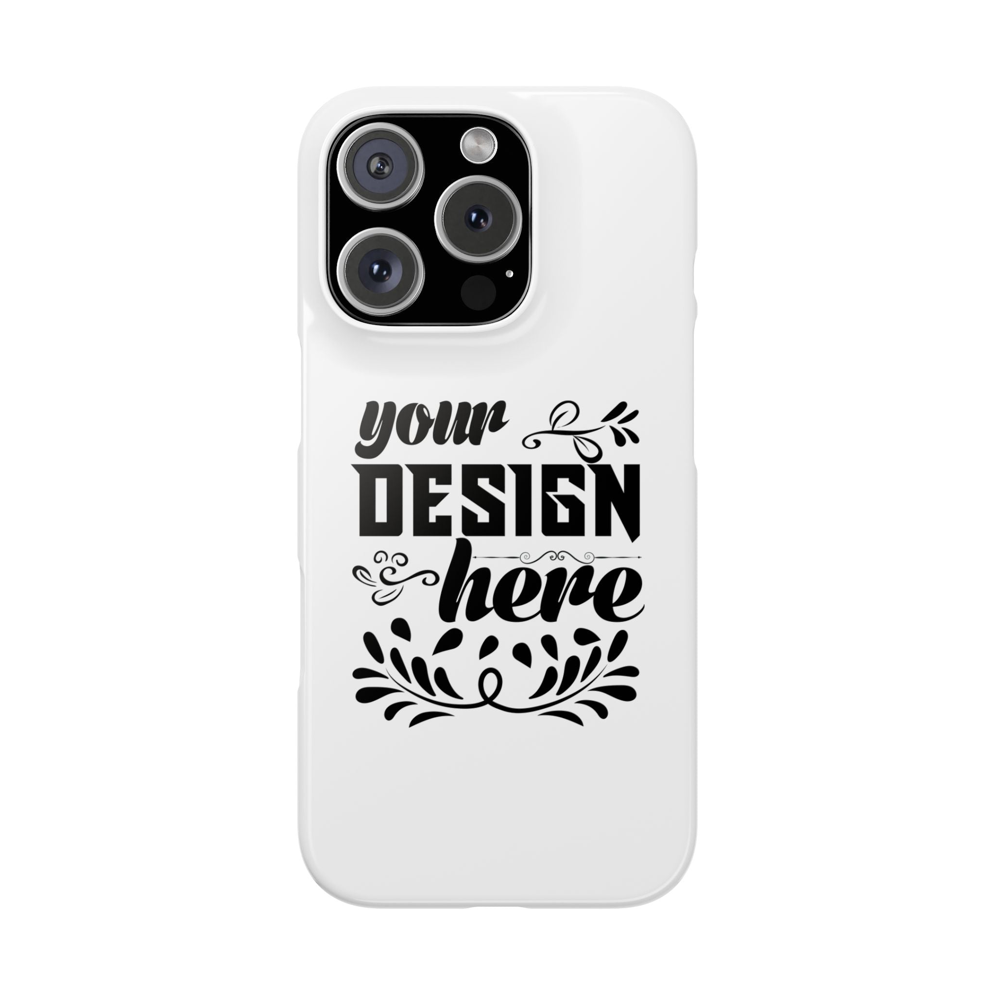 Customizable Snap Phone Case Slim Lightweight Polycarbonate Gloss Or Matte