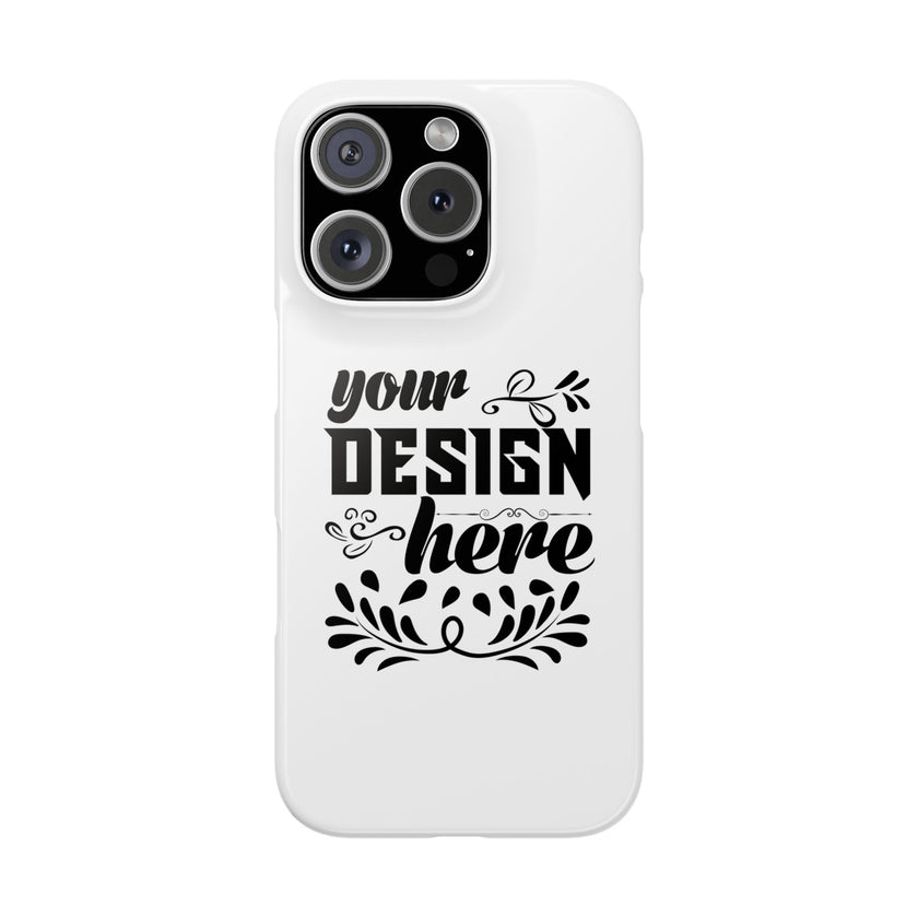 Customizable Snap Phone Case Slim Lightweight Polycarbonate Gloss Or Matte