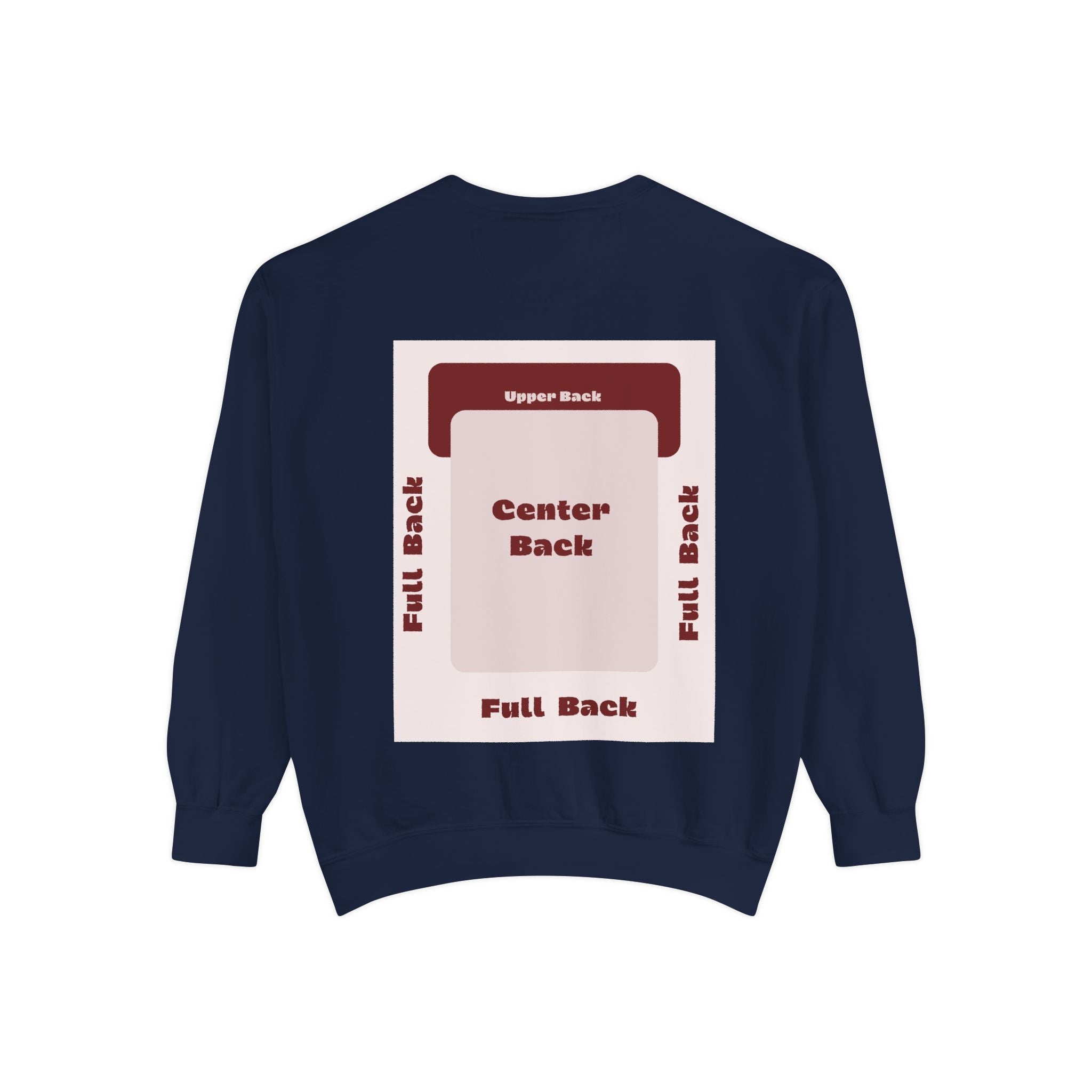 Customizable Comfort Colors 1566 Unisex Garment Dyed Sweatshirt DTG Custom Design