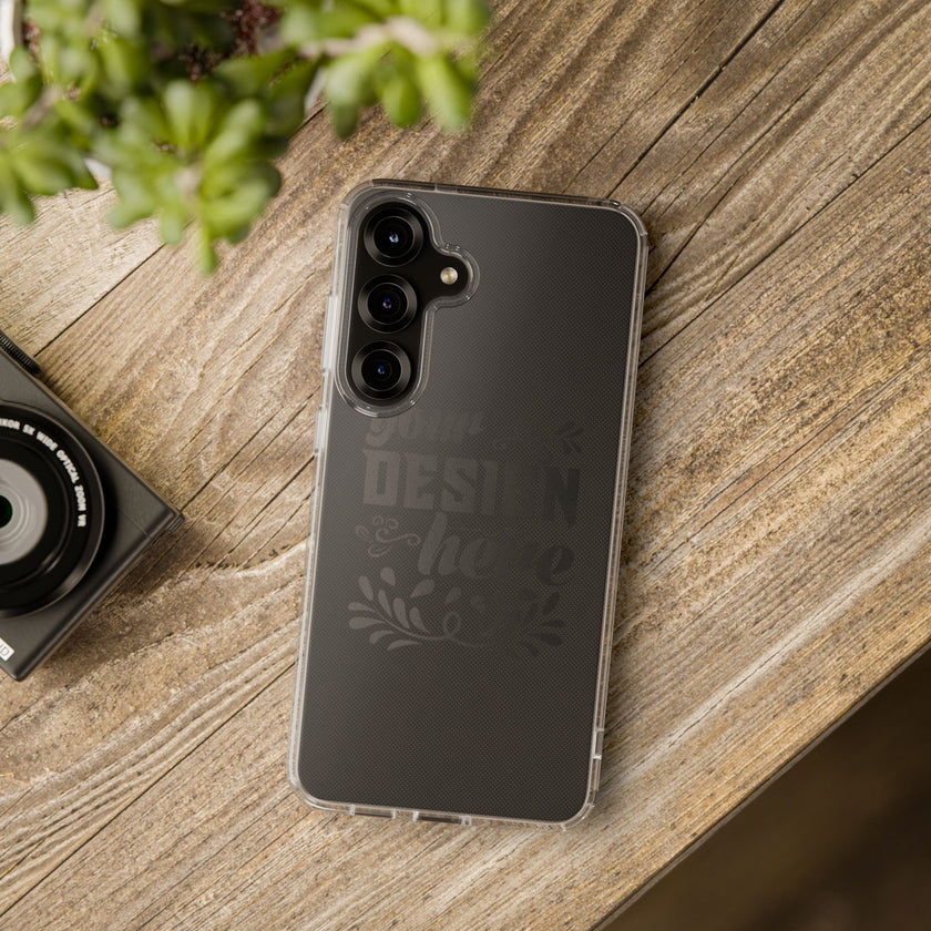 Customizable Clear Impact Resistant Phone Case With TPU Sides Wireless Ready