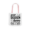 Customizable Canvas Tote Bag With 5 Color Strap Options All Over Print