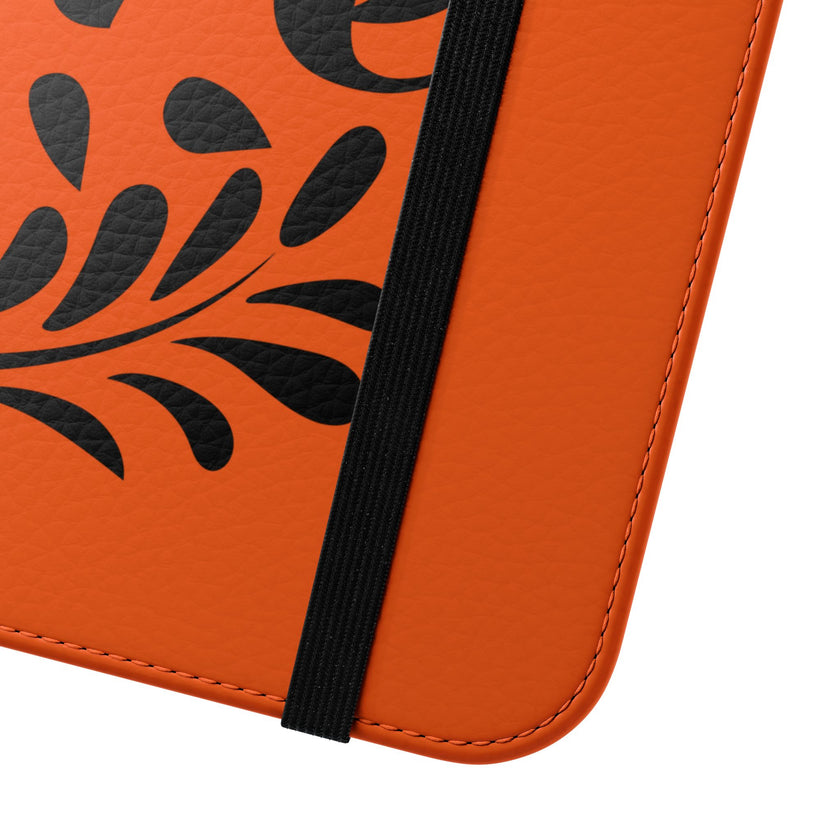 Customizable Flip Folio Phone Case With Card Slots Stand And Elastic Strap