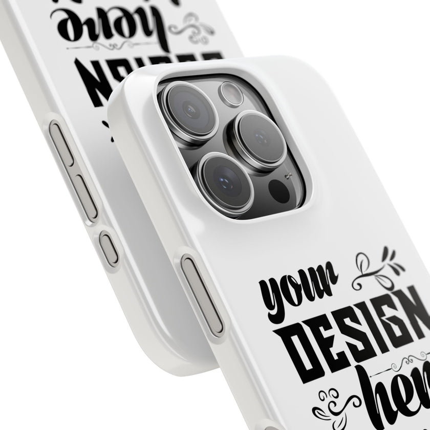 Customizable Snap Phone Case Slim Lightweight Polycarbonate Gloss Or Matte