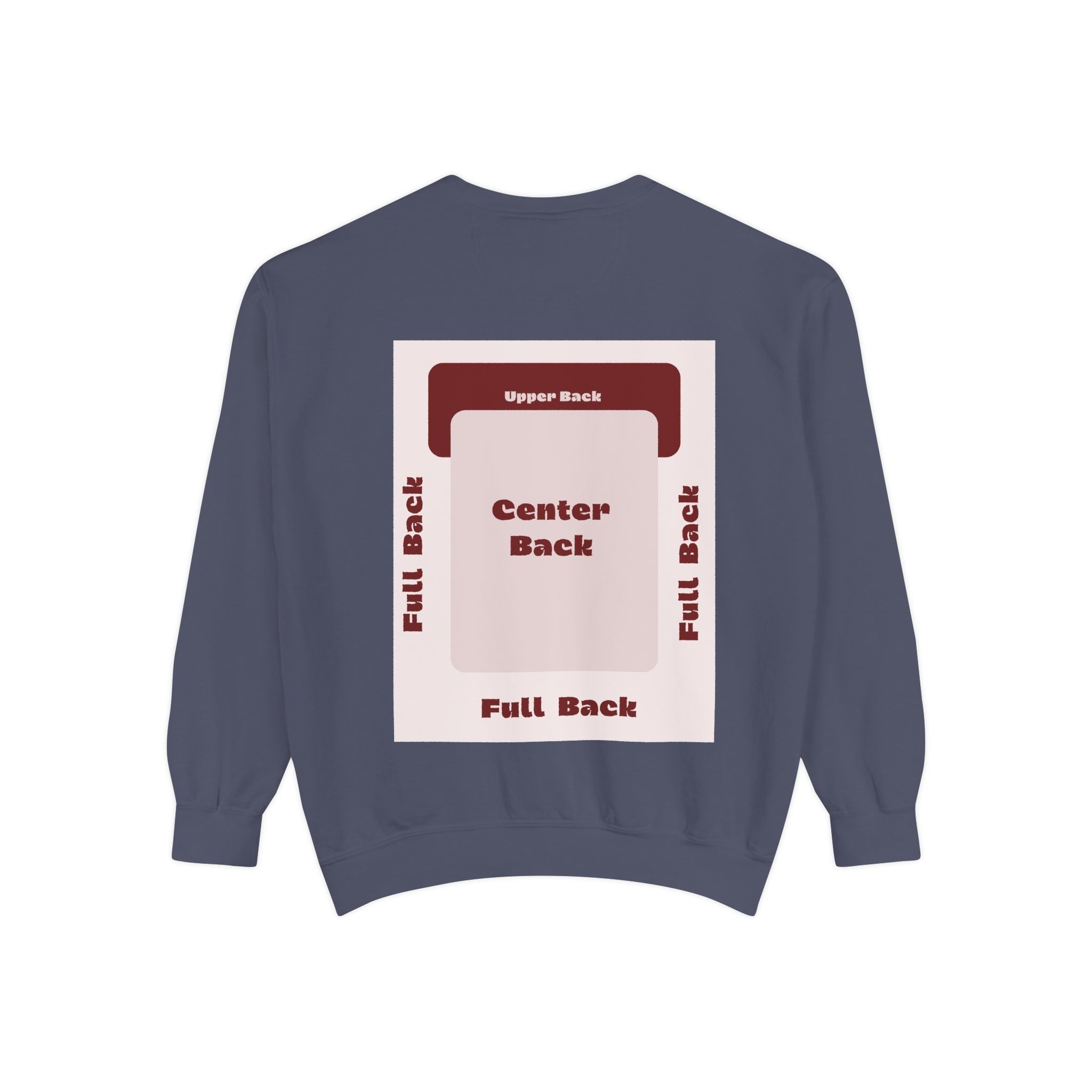 Customizable Comfort Colors 1566 Unisex Garment Dyed Sweatshirt DTG Custom Design