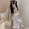 Nameria Womens Loose Fit Long Sleeve Knitted Cardigan Mid-length