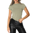 Nameria Milk Silk Blend Slim Fit Short Sleeve T-Shirt