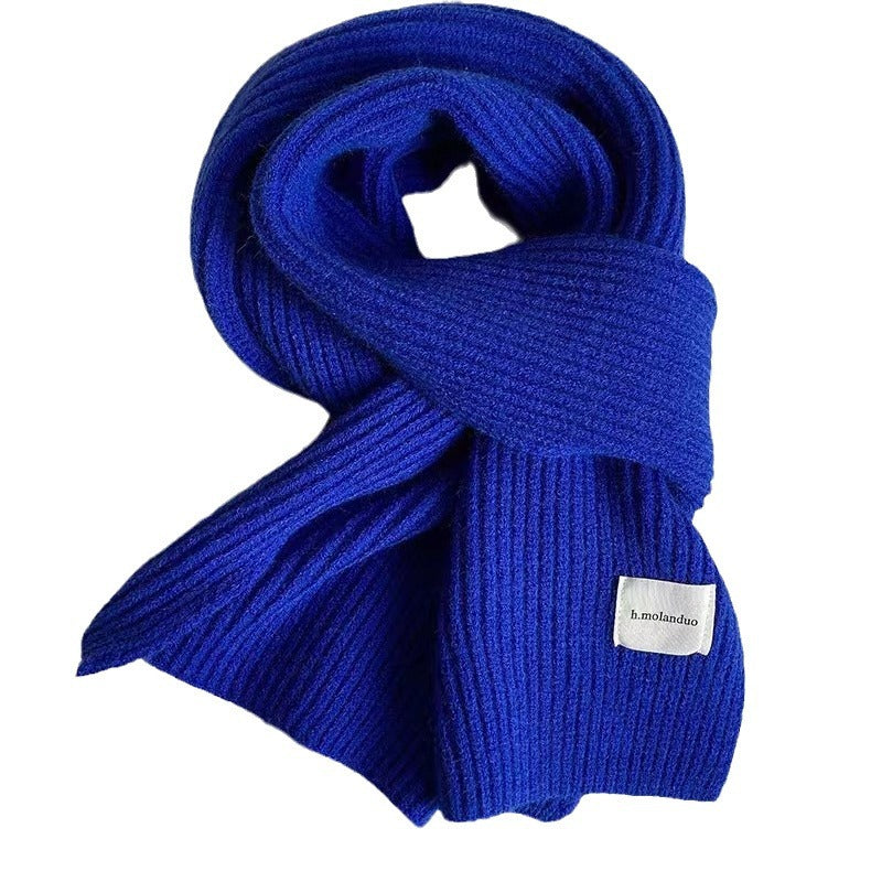 Nameria Textured Hand Hook Knit Scarf Acrylic Blend
