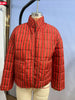 Nameria Womens Cotton Jacket Stand Collar Floral Print Mid Length