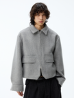 Nameria Unisex Cashmere Blend Zip Wool Jacket