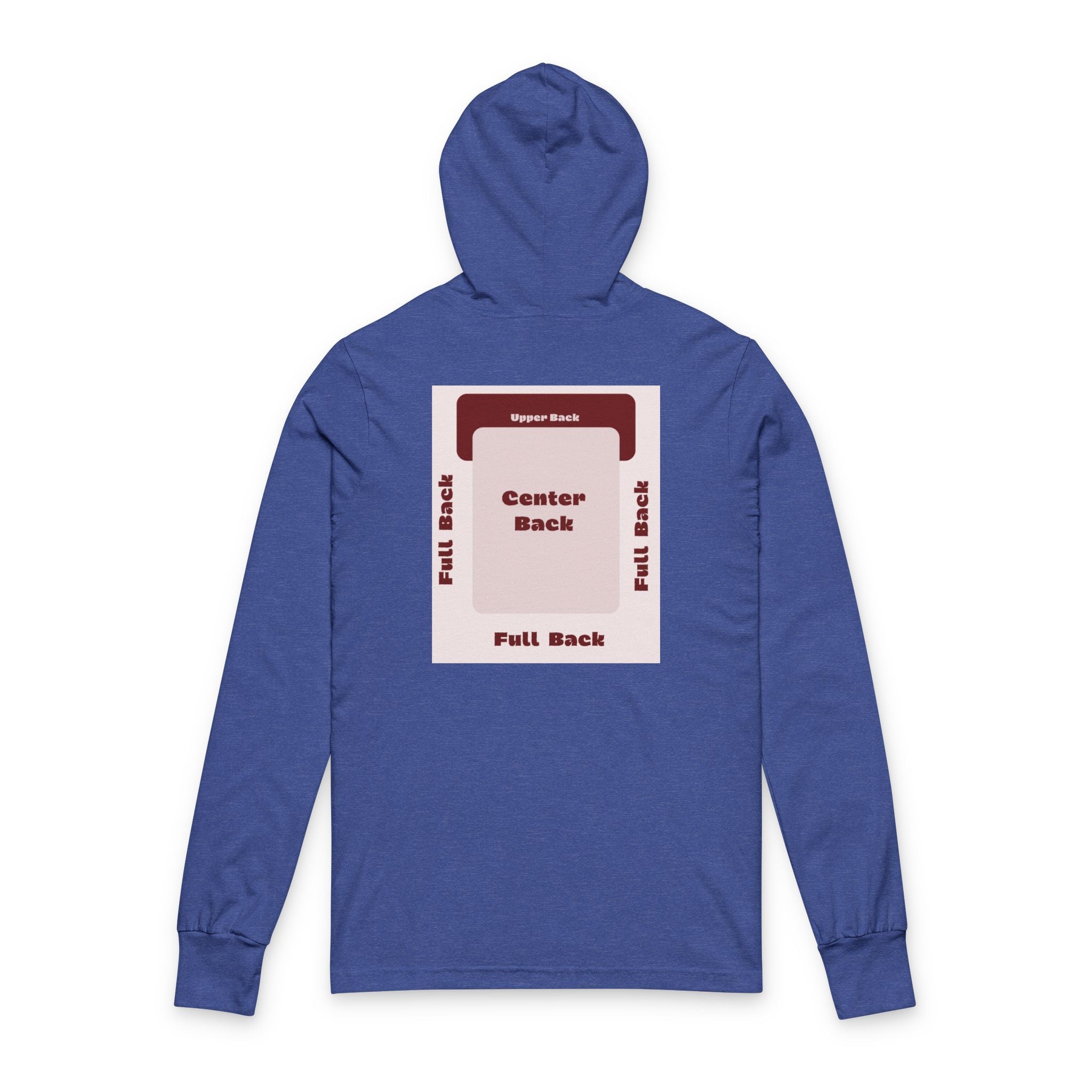 Customizable Bella+Canvas 3512 Unisex Hooded Long Sleeve Tee