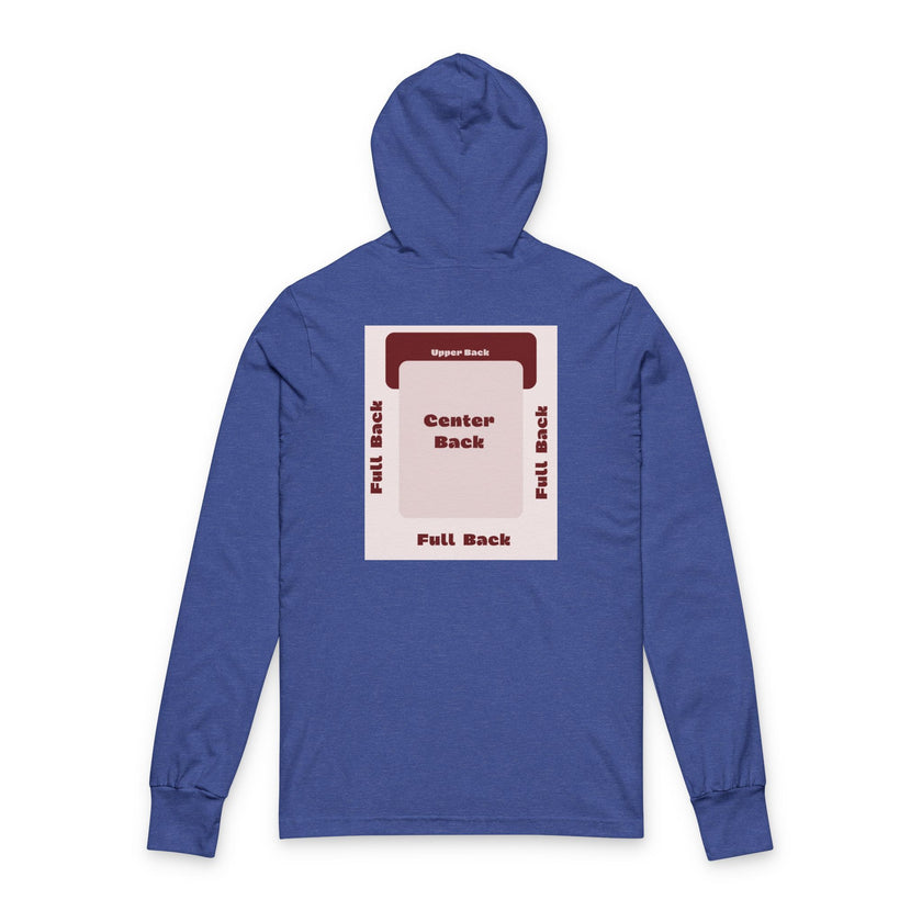 Customizable Bella+Canvas 3512 Unisex Hooded Long Sleeve Tee