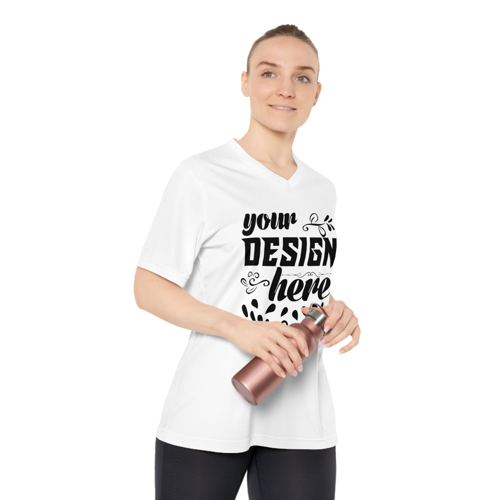 Customizable Team 365 TT11W Womens Performance V Neck T Shirt