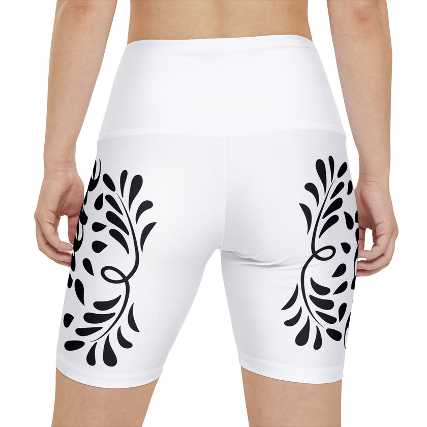 Customizable Womens Workout Shorts All Over Print Medium Heavy