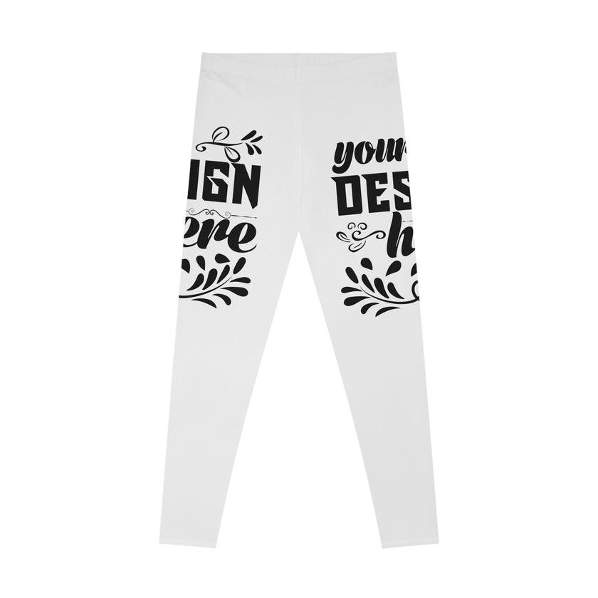 Customizable Stretchy Leggings All Over Print Mid Waist Ankle Length