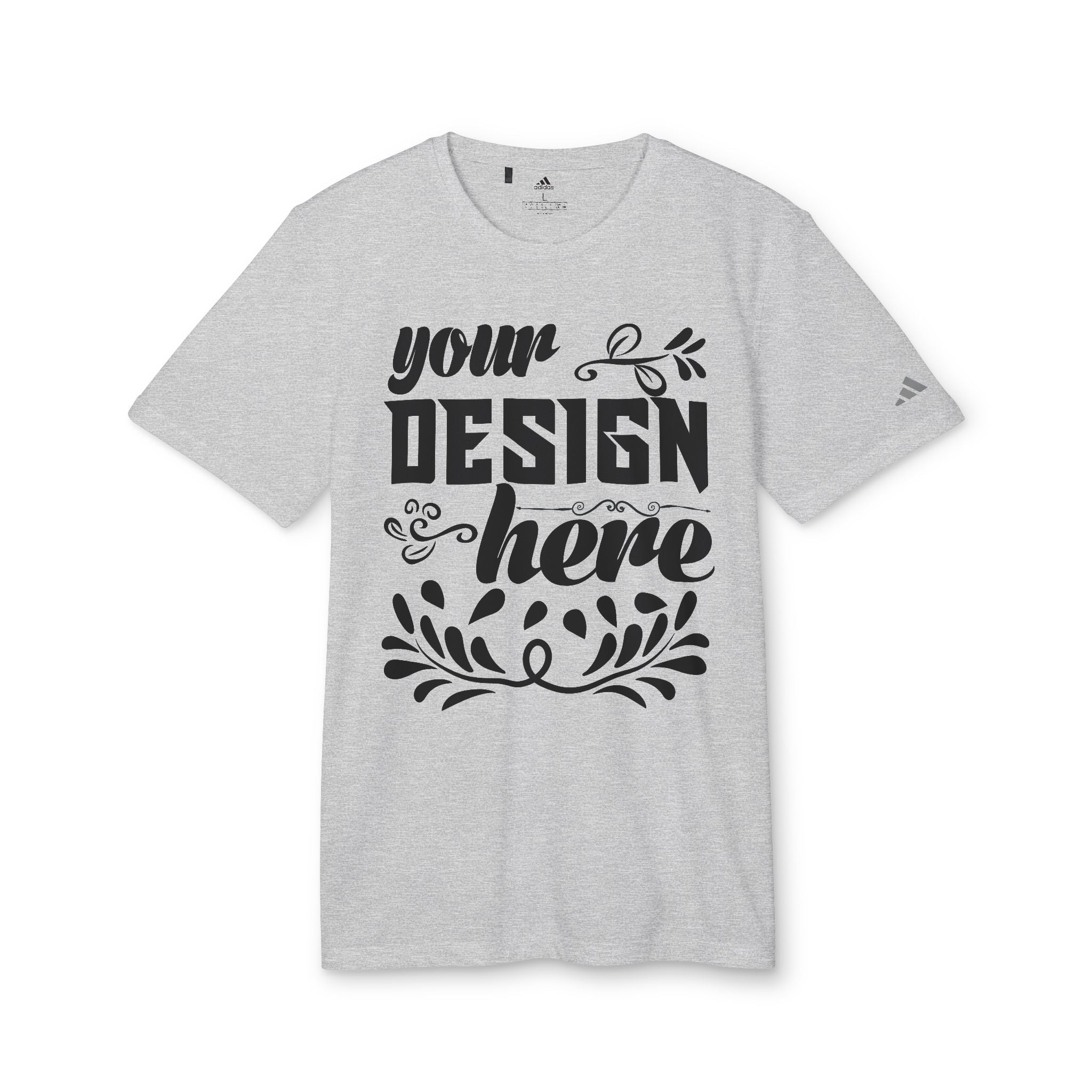 Customizable Adidas A376 Unisex Sport T-Shirt Regular Fit Performance