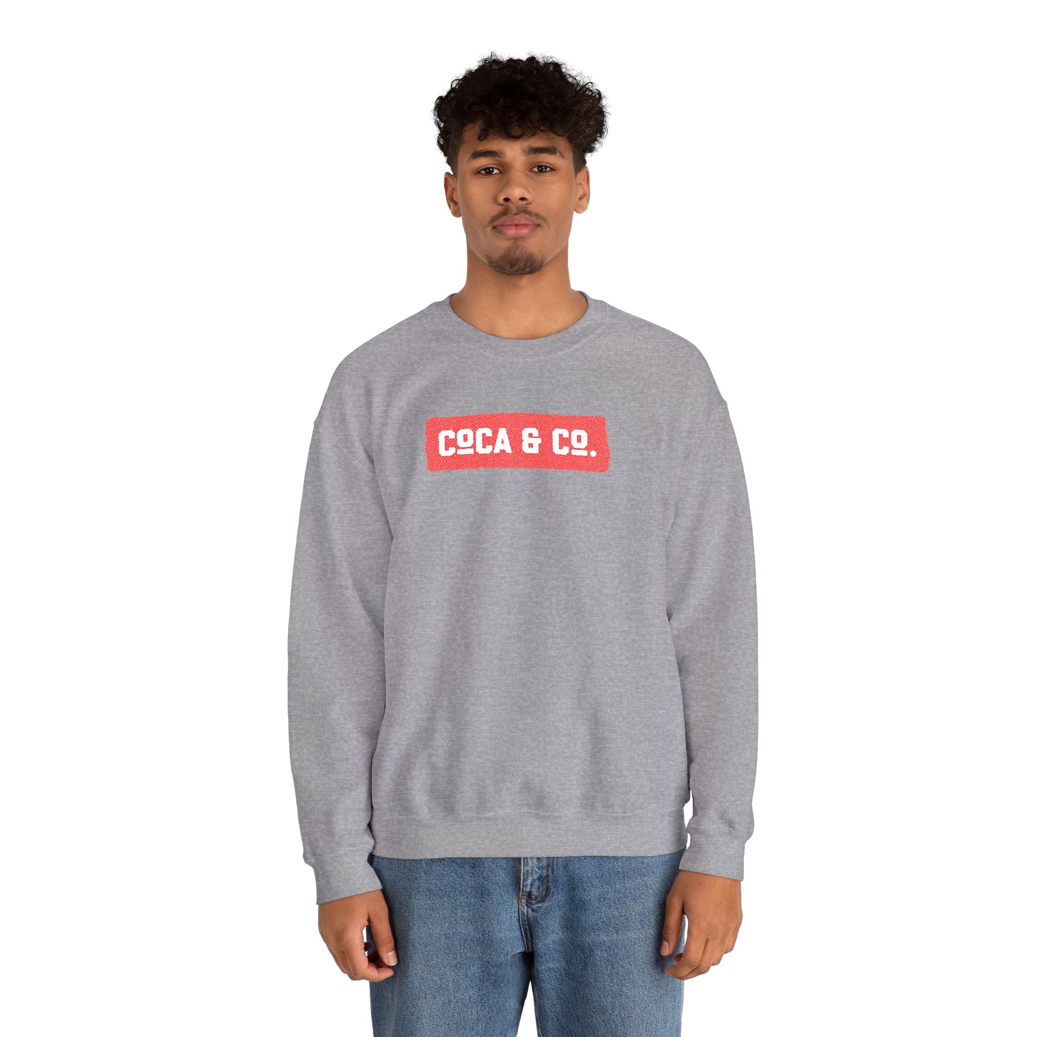 Gildan 18000 Unisex Crewneck Sweatshirt | Coca & Co Embroidery