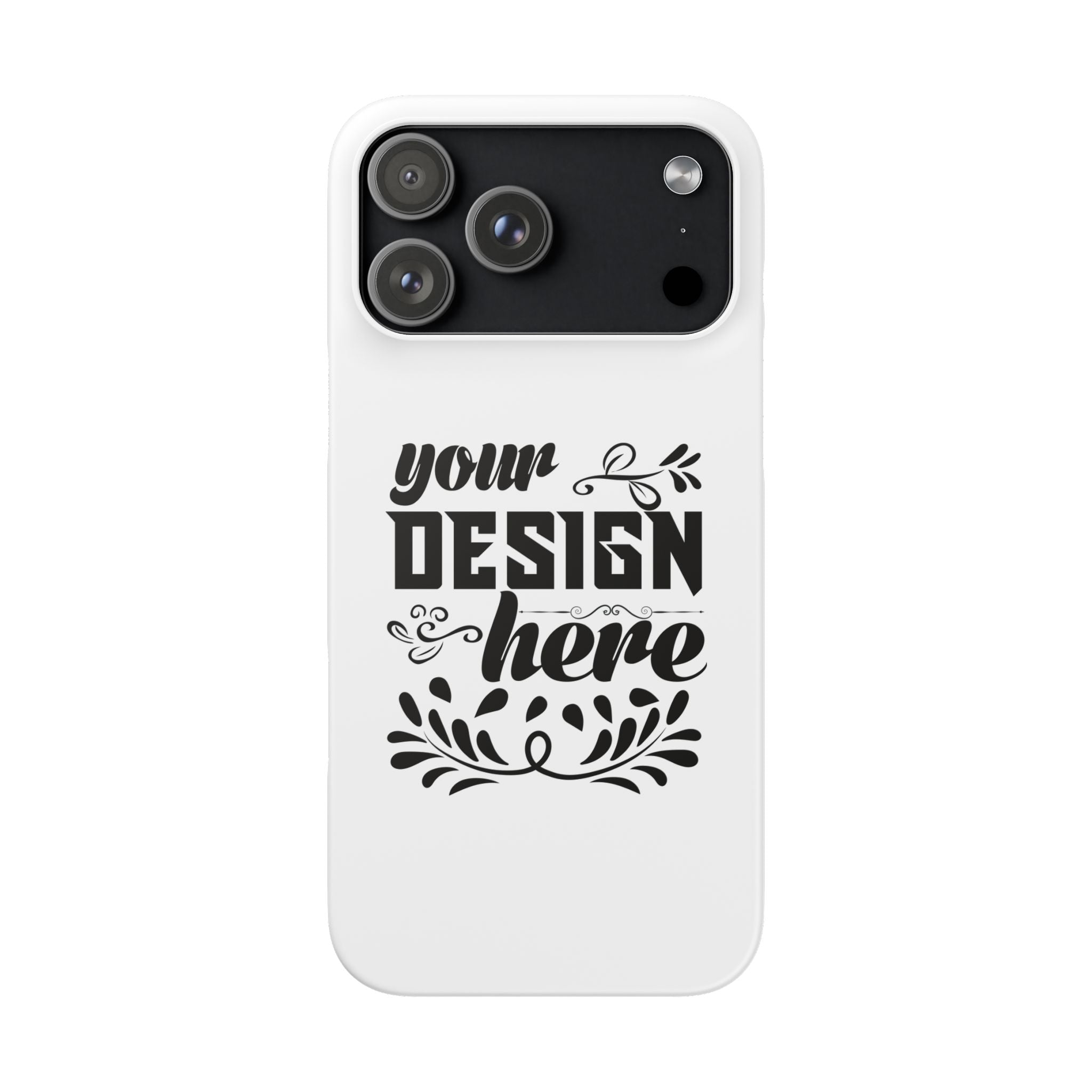 Customizable Snap Phone Case Slim Lightweight Polycarbonate Gloss Or Matte