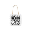 Customizable Canvas Tote Bag With 5 Color Strap Options All Over Print
