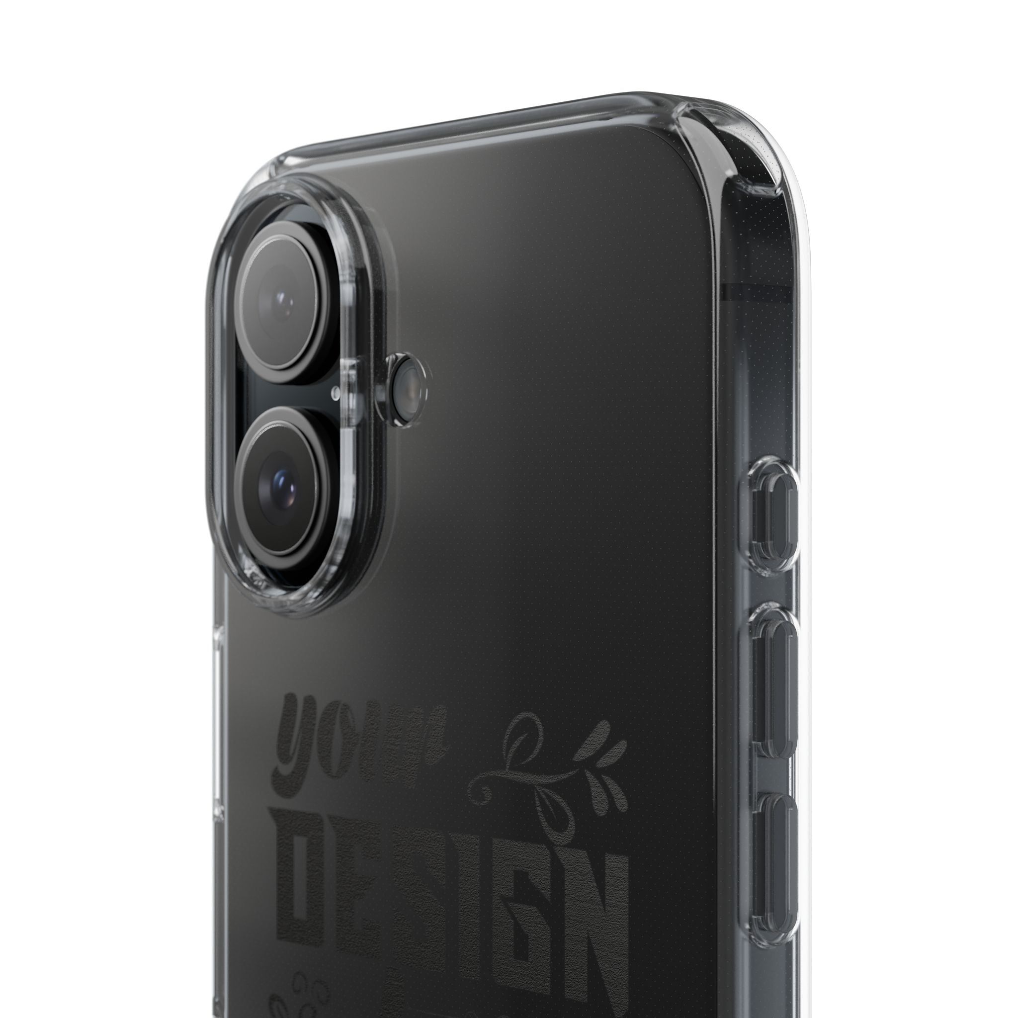 Customizable Clear Impact Resistant Phone Case With TPU Sides Wireless Ready