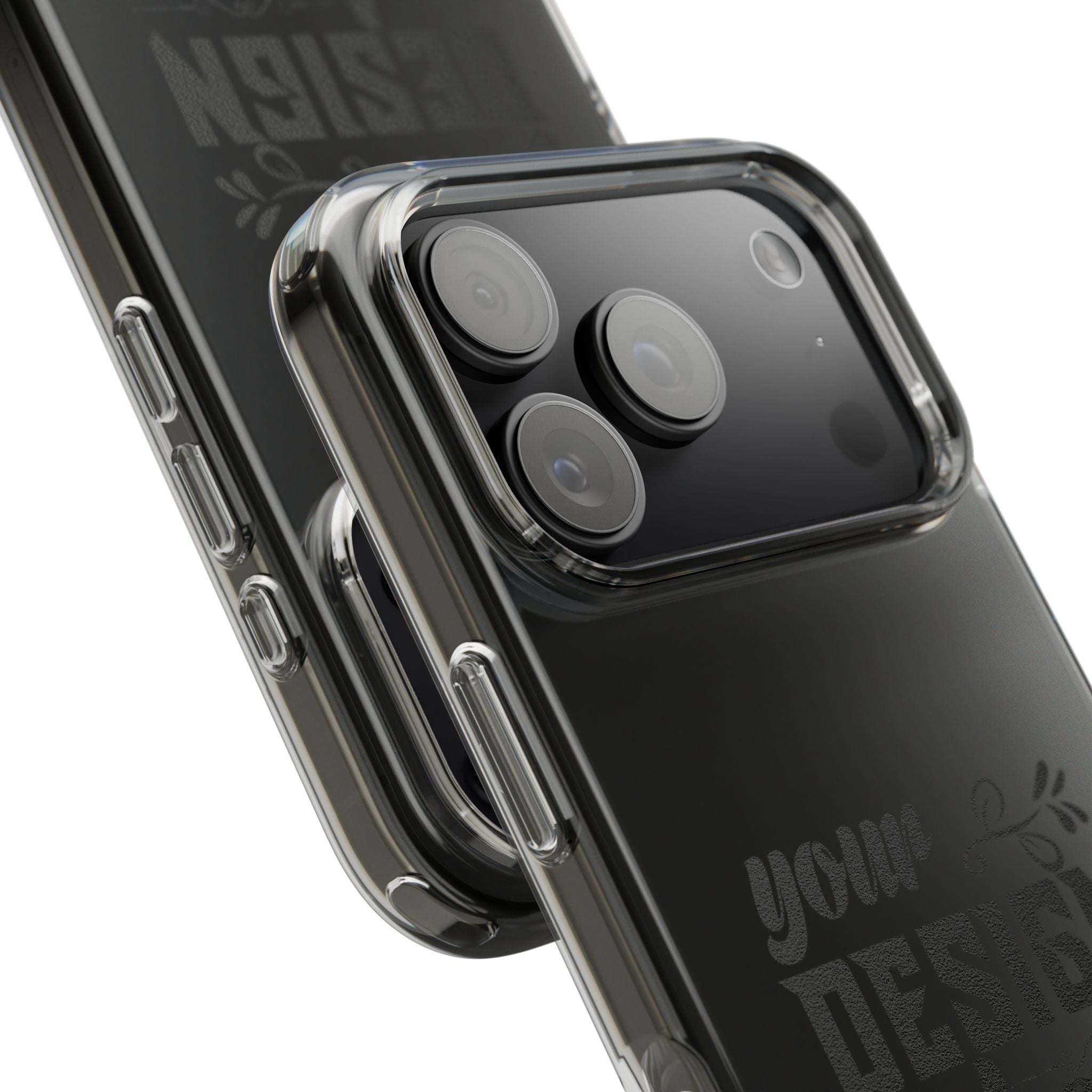 Customizable Clear Impact Resistant Phone Case With TPU Sides Wireless Ready