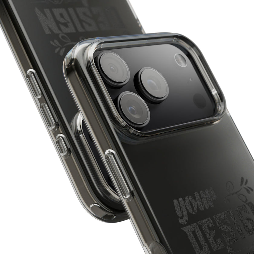 Customizable Clear Impact Resistant Phone Case With TPU Sides Wireless Ready