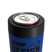 Customizable Stainless Steel Can Holder with Screw On Lid Fits 12oz