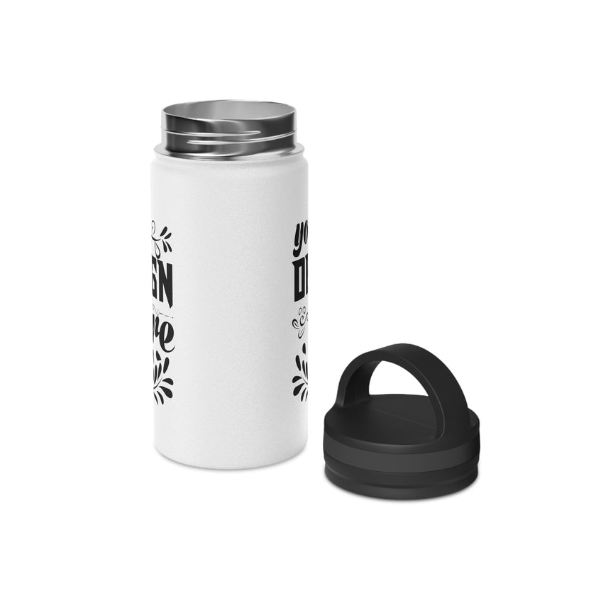 Customizable Stainless Steel Water Bottle with Handle Lid in Three Sizes
