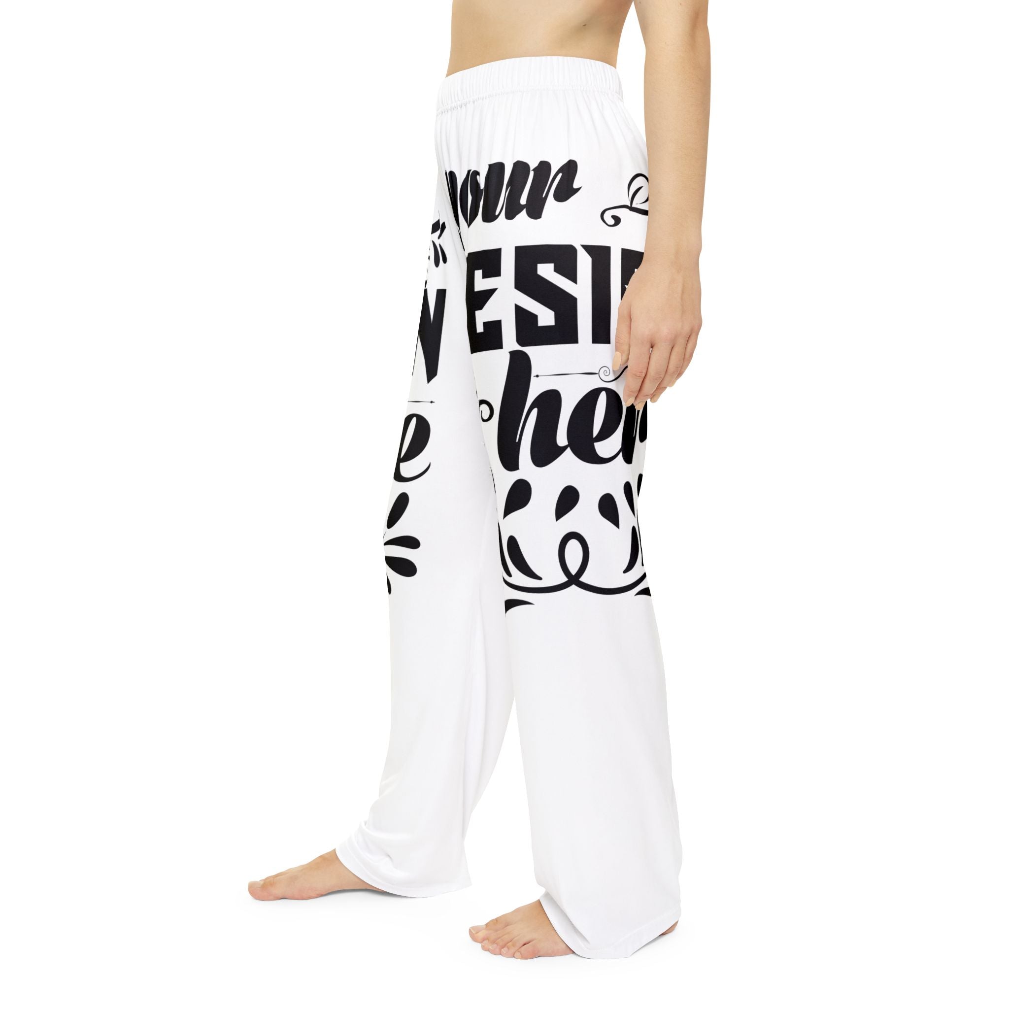 Customizable Womens Pajama Pants All Over Print Light Brushed Polyester