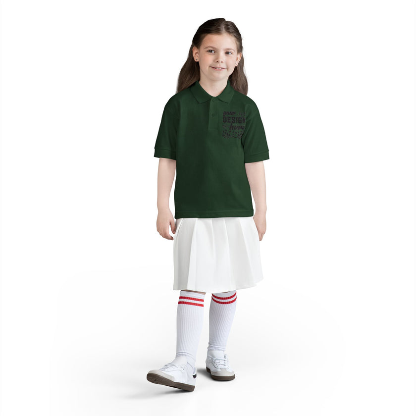 Customizable Gildan 8800B Youth DryBlend Jersey Polo Shirt