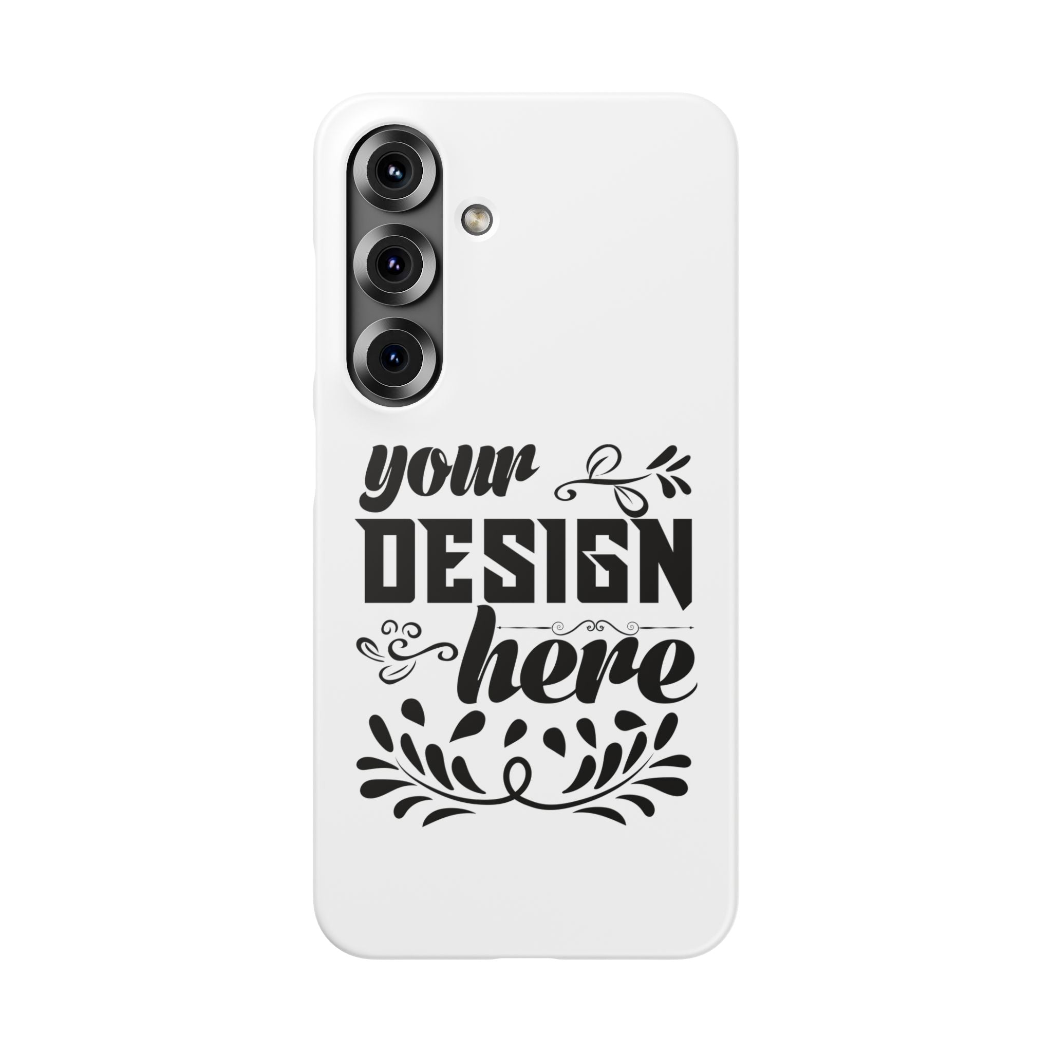 Customizable Snap Phone Case Slim Lightweight Polycarbonate Gloss Or Matte