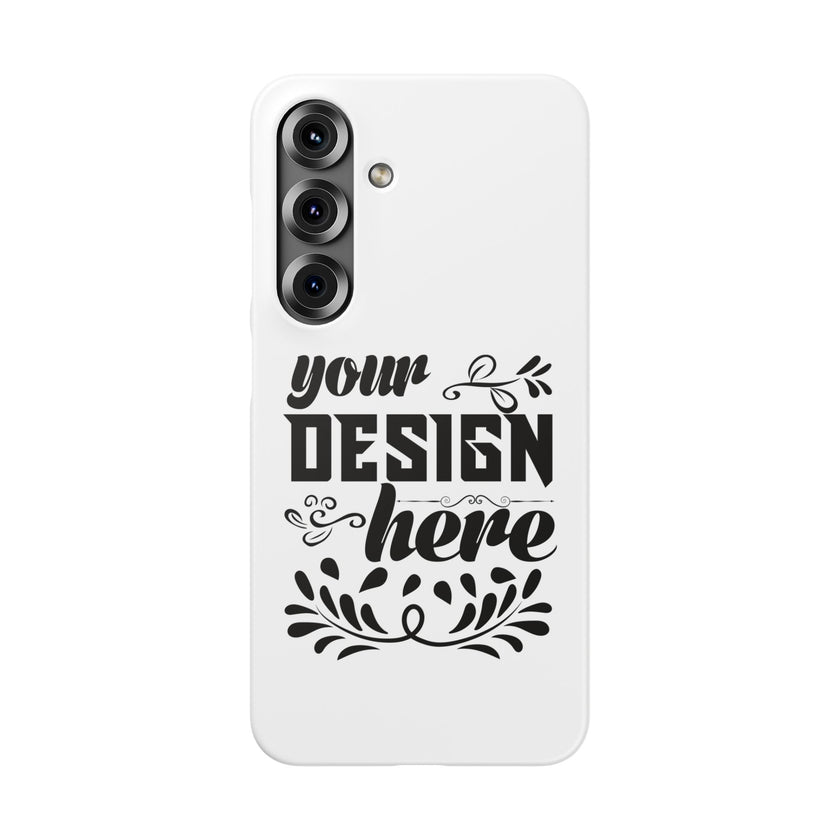 Customizable Snap Phone Case Slim Lightweight Polycarbonate Gloss Or Matte