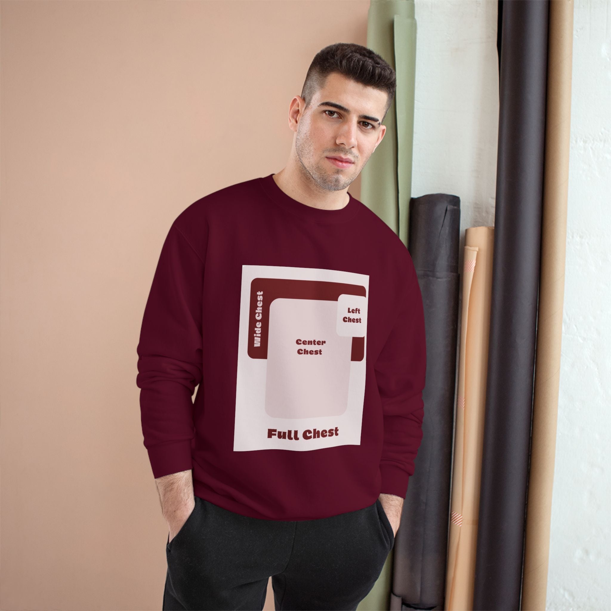 Customizable Champion S600 Crewneck Sweatshirt DTG Print