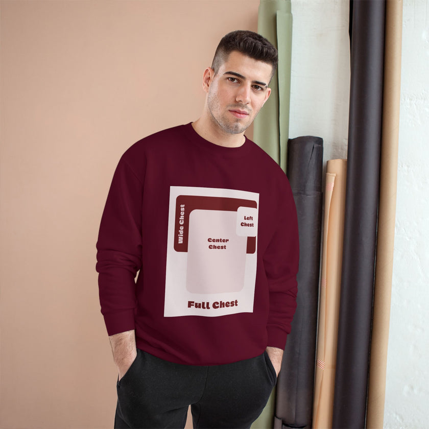 Customizable Champion S600 Crewneck Sweatshirt DTG Print