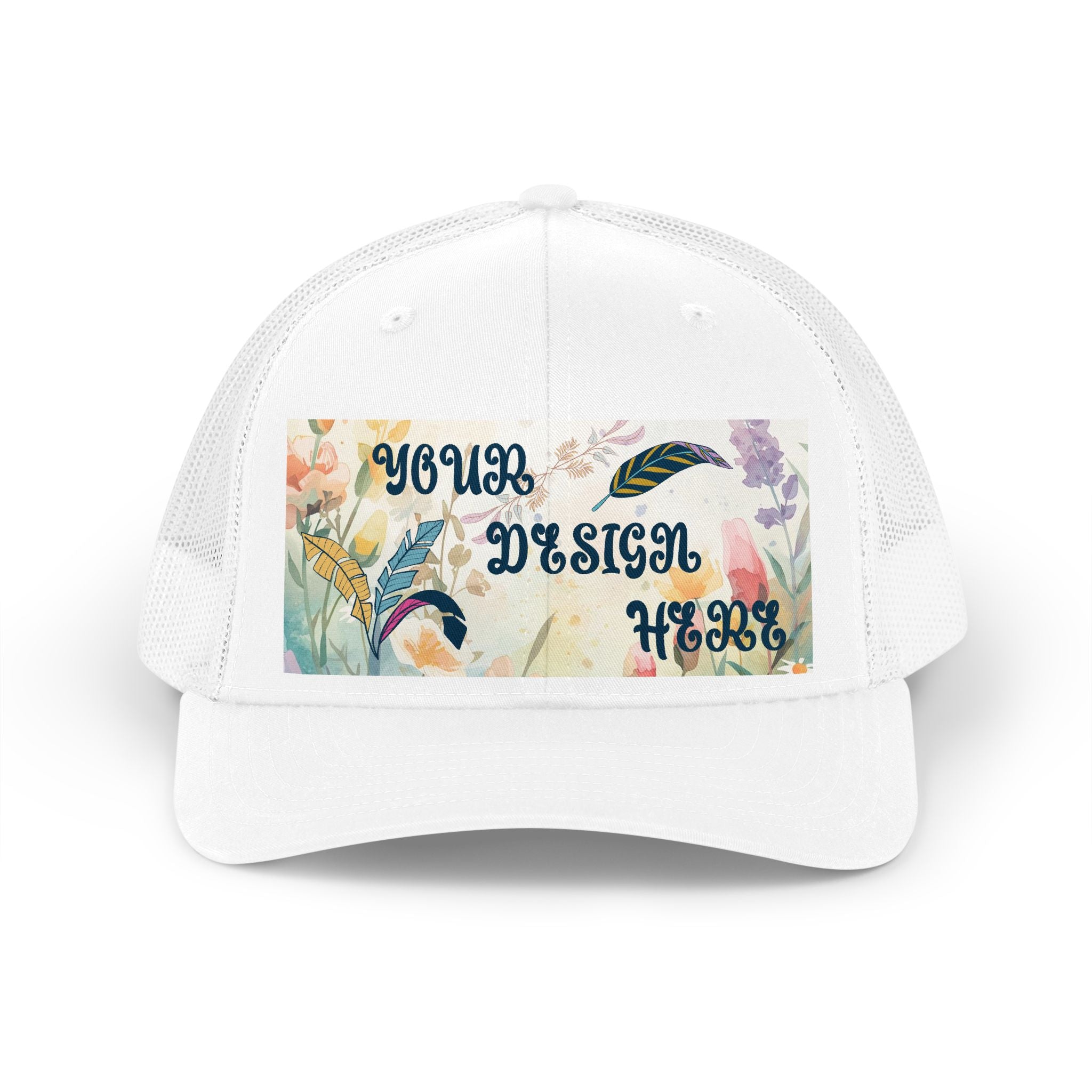 Customizable Yupoong 6606 Trucker Retro Hat Mid Profile Snapback Mesh Back