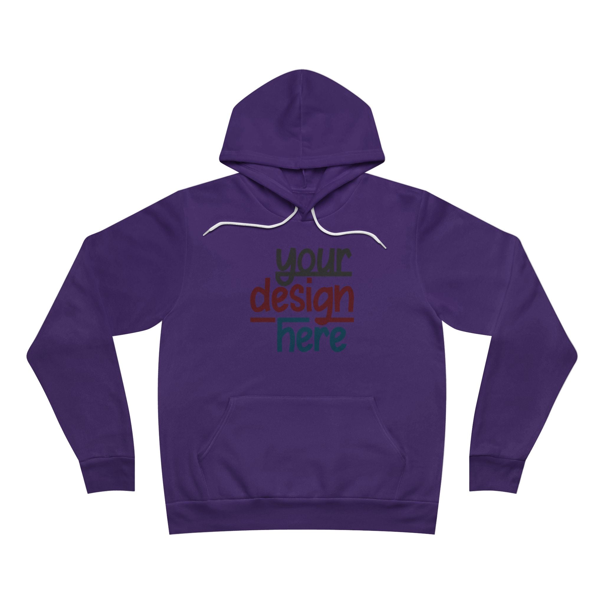 Customizable Bella+Canvas 3719 Unisex Sponge Fleece Pullover Hoodie