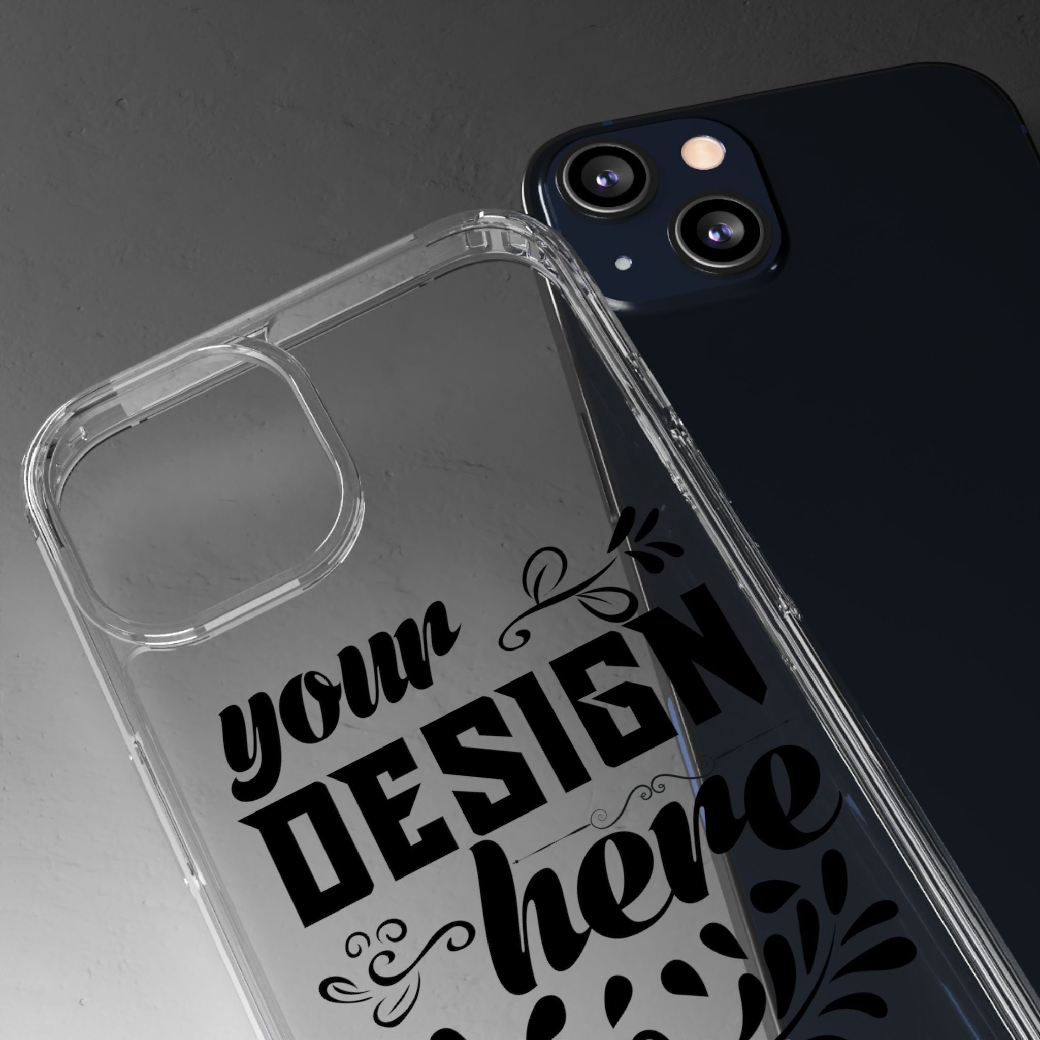 Customizable Clear Phone Case Slim Lightweight Scratch Resistant Protection