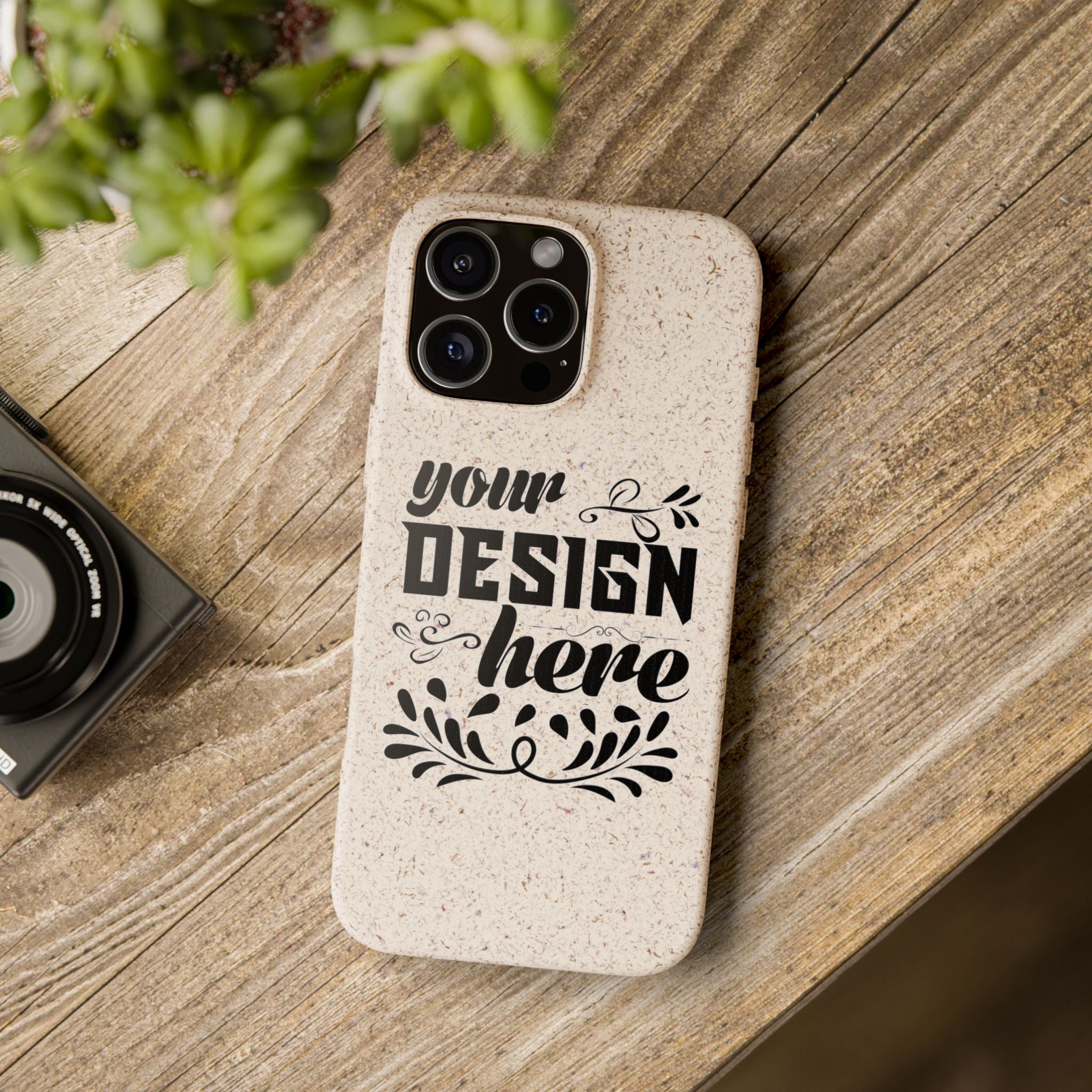 Customizable Biodegradable Phone Case Matte Finish Wireless Charging