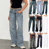 Nameria High Waist Straight Leg Denim Jeans Full Length