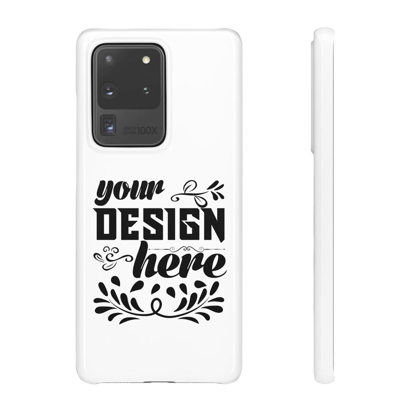 Customizable Snap Phone Case Slim Lightweight Polycarbonate Gloss Or Matte