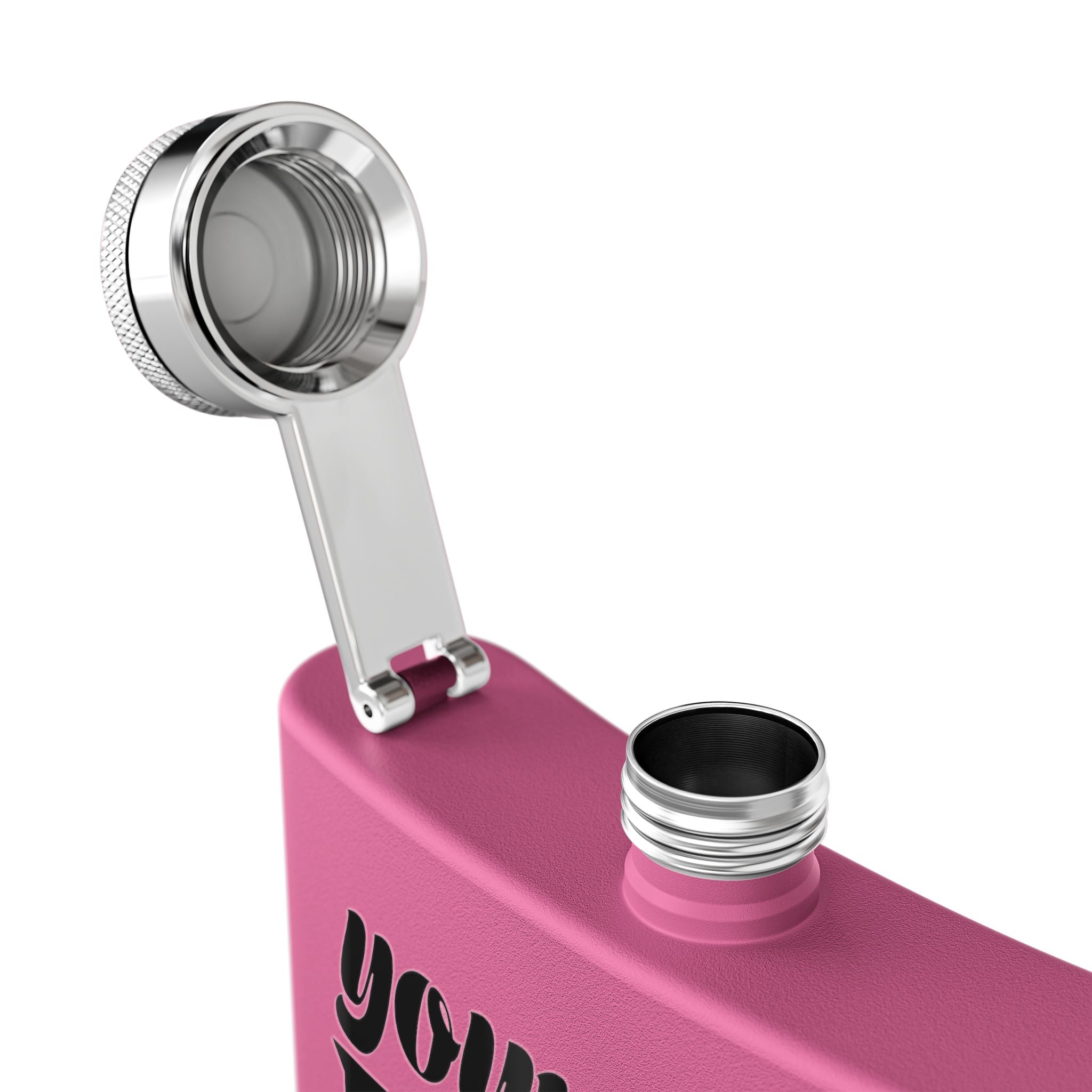 Customizable Polar Camel 6oz Stainless Steel Flask with UV DTF Print