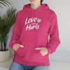 Gildan 18500 Unisex  Hooded Sweatshirt | Love Never Hurts Graphic Print