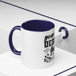 Customizable Accent Coffee Mug 11oz and 15oz Colored Interior Handle