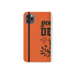 Customizable Flip Folio Phone Case With Card Slots Stand And Elastic Strap