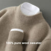 Nameria Wool Half Turtleneck Sweater Thick Knit Loose Fit