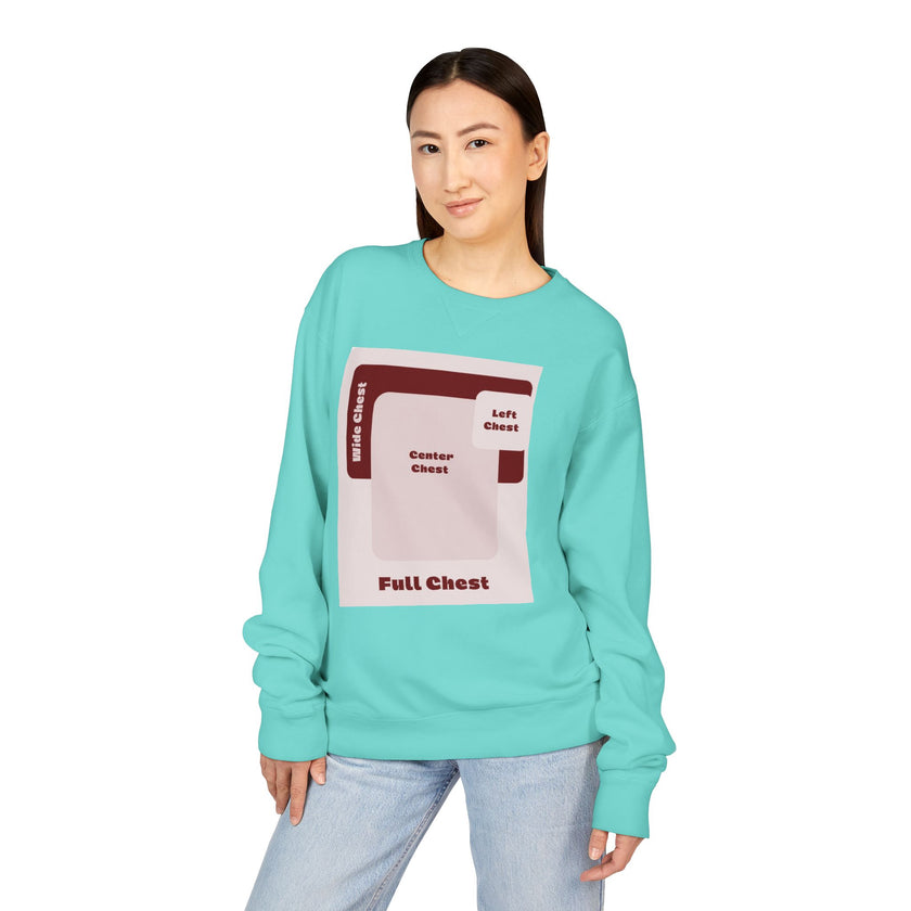 Customizable Hanes GDH400 Unisex Garment Dyed Crewneck Sweatshirt