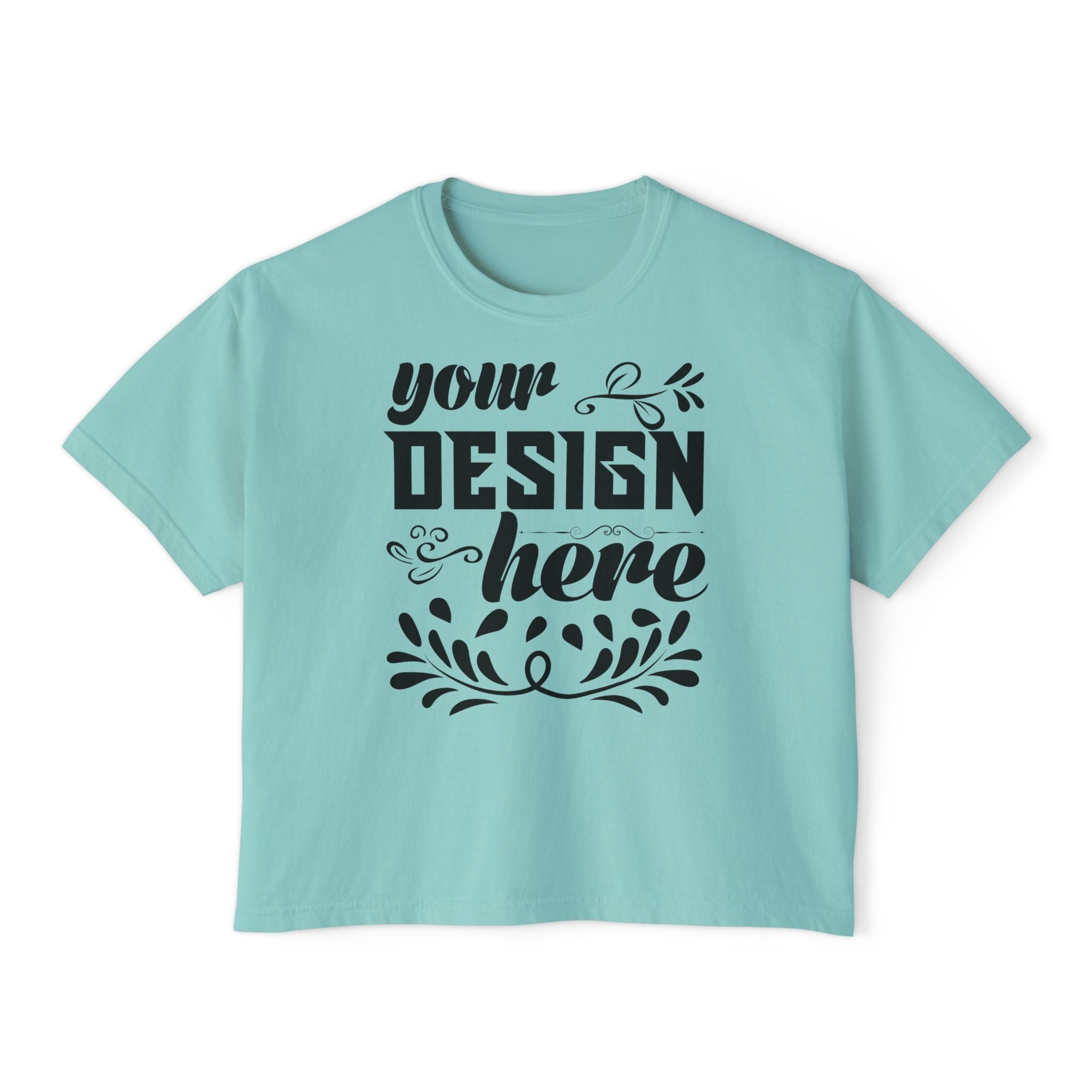 Customizable Comfort Colors 3023CL Womens Boxy Pigment Dyed T-Shirt